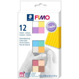 Набір пластики Pastel Colours, 12х25гр, Fimo