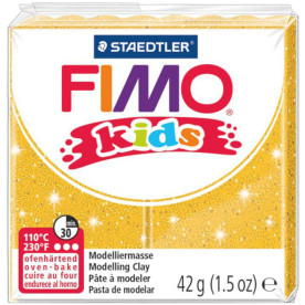 Пластика Fimo kids, Золото з блискітками, 42 г, Fimo