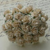 Набір 5 декоративних трояндочок Deep Ivory, 25 мм