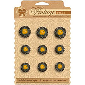 Набор брадсов Amber Vintage Marble от Creative Charms, 9 шт