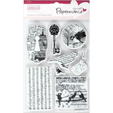 Набір гумових штампів Bird Print, Papermania, 9 шт