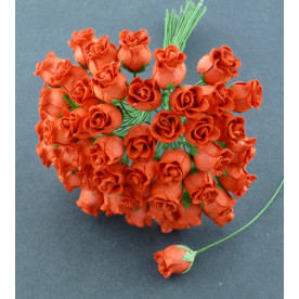 Набір 5 бутонів троянд червоного кольору, 8-10 мм