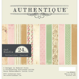Набір паперу Cherish 15х15 см 12 аркушів від Authentique Paper