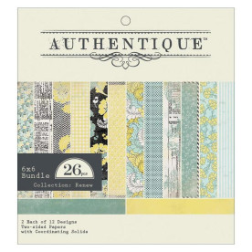 Набір паперу Renew 15х15 см 12 аркушів від Authentique Paper