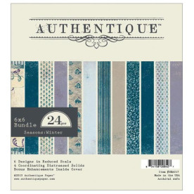 Набор бумаги Seasons: Winter 15х15 см 12 листов от Authentique Paper