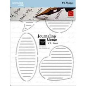 Трафарет для створення журналінга Journaling Genie - Shapes від Chatterbox