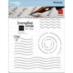 Трафарет для створення журналінга Journaling Genie - Funky від Chatterbox