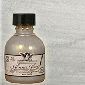 Краска с эффектом глянца Sassy Silver Glimmer Glaze от компании Tattered Angels, 30 мл