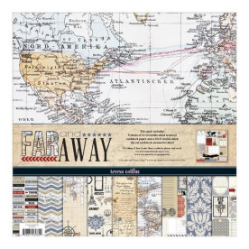 Набір паперу Far and Away 9 листів 30х30 см від Teresa Collins