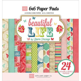 Набір паперу Beautiful Life 15х15 см 12 аркушів від компанії Echo Park