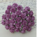 Набір 10 декоративних трояндочок Dark Lilac, 10 мм