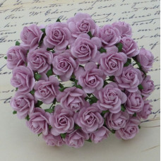 Набір 10 декоративних трояндочок Lilac, 10 мм