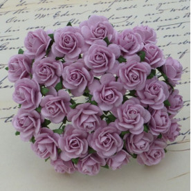 Набір 5 декоративних трояндочок Lilac, 25 мм