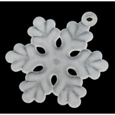 Акрилова підвіска "Сніжинка", 33х26 мм, 1 шт