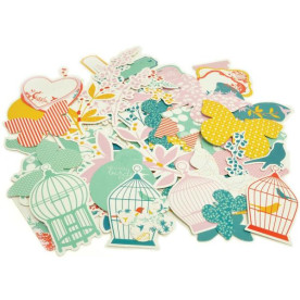 Набор высечек Hummingbird от компании Kaisercraft, 58 шт