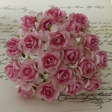 Набір 5 диких трояндочок Pink with Dusky Pink Centre, 30 мм