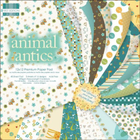 Набор бумаги Animal Antics 30х30 см 16 листов от First Edition