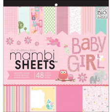 Набір паперу Baby Girl Animals 30х30 см 24 листа від Me and My Big Ideas