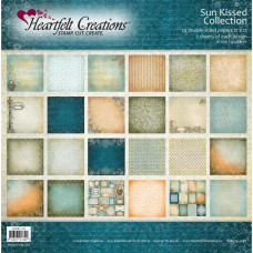 Набір паперу Sun Kissed 12 аркушів 30х30 см від Heartfelt Creations