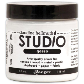 Грунт гессо Claudine Hellmuth Gesso прозрачный от Ranger, 118 мл