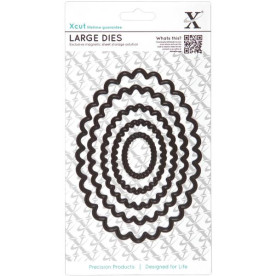 Ножи для вырезания Scalloped Oval 5 шт от компании Docrafts