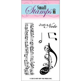 Акриловий штамп Just A Note, Hot Off The Press