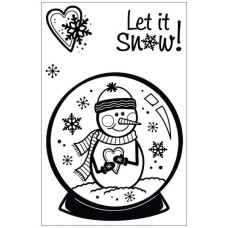 Акриловый штамп Snow Globe, Hot Off The Press