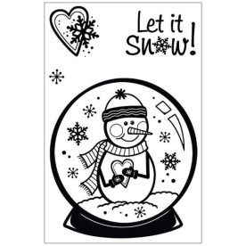 Акриловий штамп Snow Globe, Hot Off The Press