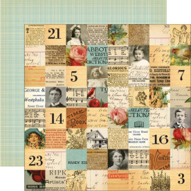 Двосторонній папір Attic Trunk 30х30 см від October Afternoon