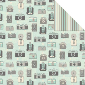 Двусторонняя бумага Camera Bag 30х30 см от October Afternoon