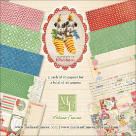 Набір паперу Countdown to Christmas 15х15 см 10 аркушів від Melissa Frances