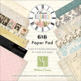 Набор бумаги Classic Elegance 15х15 см 12 листов от Melissa Frances