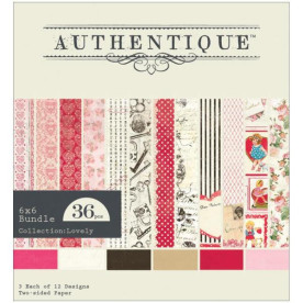 Набір паперу Lovely 15х15 см 12 аркушів від Authentique Paper