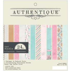 Набор бумаги Sweetness 15х15 см 12 листов от Authentique Paper