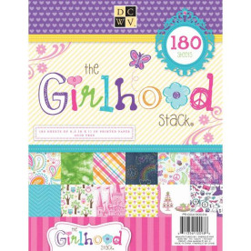 Набір паперу Girlhood 28х21 см 60 аркушів від DCWV