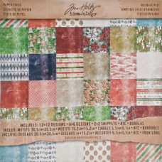 Набір паперу Holidays Past 30х30 см 20 аркушів від Tim Holtz