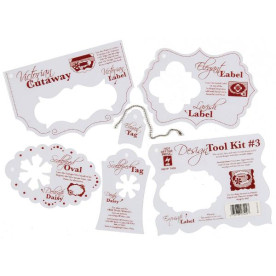 Пластиковый трафарет Design Tool Kit 3, 6 шт от Hot Off The Press