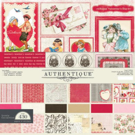 Набор бумаги Lovely 30х30 см 12 листов от компании Authentique Paper