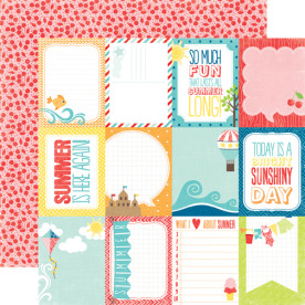 Двосторонній папір Journaling Cards Summer 30х30 см від Echo Park