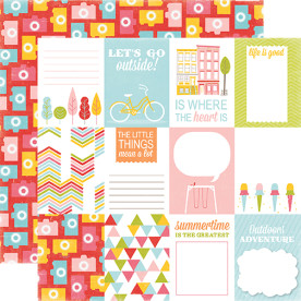 Двосторонній папір Outside 30х30 см від Echo Park