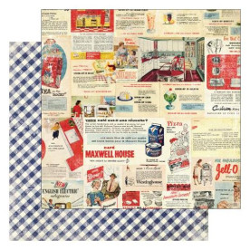 Двусторонняя бумага Bake A Cake 30х30 см от Farm House