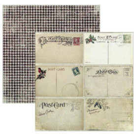 Двусторонняя бумага High Cabin 30х30 см от Farm House