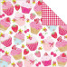 Двусторонняя бумага Cupcake Swirl 30х30 см от Kaisercraft