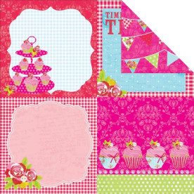 Двусторонняя бумага Teacake 30х30 см от Kaisercraft