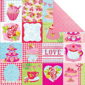 Двусторонняя бумага Vanilla Cookie 30х30 см от Kaisercraft