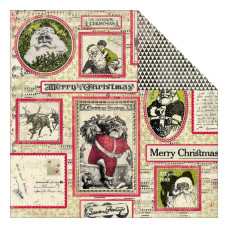 Двусторонняя бумага Magical Santa Collage 30х30 см от Authentique Paper