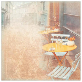 Односторонній папір Parisian Cafe 30х30 см від Paper House