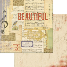 Двосторонній папір для скрапбукінгу Lille: Beautiful від 7gypsies