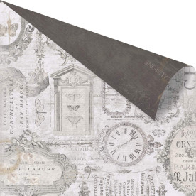 Лист двусторонней скрапбумаги, 30x30 см, Salvage District-Chateau , Prima