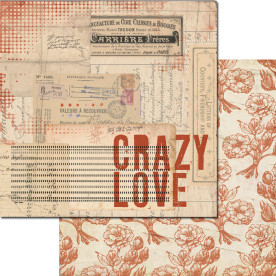 Двусторонняя бумага для скрапбукинга Lille: Crazy от 7gypsies